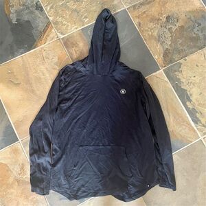 Hurley Black Pullover Hoodie Size L Long Sleeve with Hood & Pocket